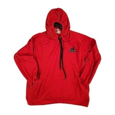 New Adidas Ultimate Climawarm Kids XL Red Fleece Hoodie Training Sweatshirt