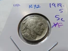 R72 USA 1919-S Buffalo Nickel XF