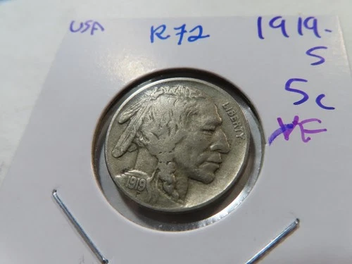 R72 USA 1919-S Buffalo Nickel XF