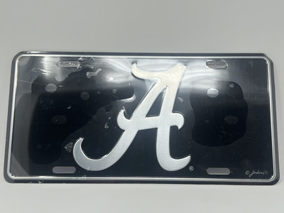 ALABAMA CRIMSON TIDE CAR TRUCK TAG LICENSE PLATE BLACK Officially Licensed