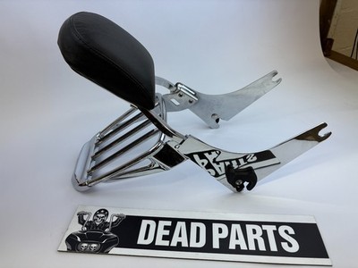 Harley Dyna Switchback FLD detachable sissybar backrest Willie G Skull  w/ rack