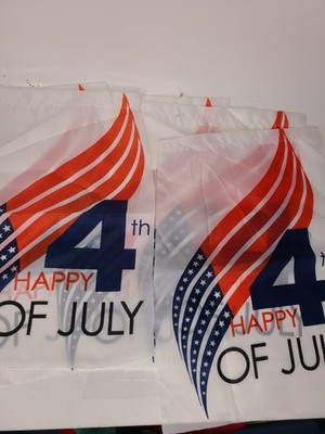 Vntg Happy 4th of July Patriotic Decorative Flags USA Independence Day