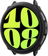 Liquid Air Case For Samsung Galaxy Watch 6 44mm Flexible TPU Cover - Matte Black
