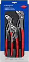 Zangensatz Cobra®-Paket Inh.3Tlg.Grau Atram.Kunststofftiefziehteil Knipex