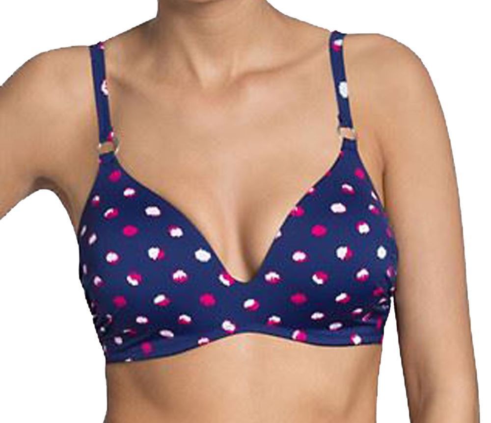 Triumph Beauty-Full St Tropez CTOWP Underwired Padded Bikini Top Blue 36D
