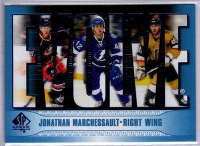2023-24 Upper Deck SP Authentic Jonathan Marchessault Blue Evolve Card # E-23