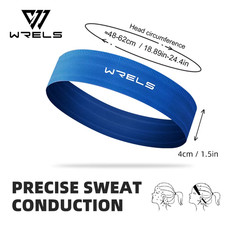 WRELS Sports Sweatband Breathable Sweat Absorbent Headband Elastic Sweat Hair Ba