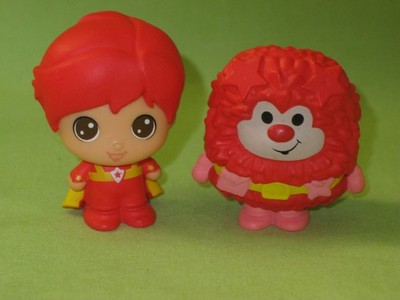 CheeBee RAINBOW BRITE Micro Mystery 2 Minis RED BUTLER & Sprite ROMEO Figure Set