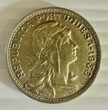 PORTUGAL 50 CENTAVOS 1958 CONDITION SEE PICTURES GREAT CONDITION ***A-UNC***