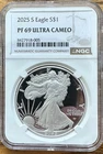 2025-S Proof $1 American Silver Eagle NGC PF69UC