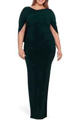 forest green plus size formal dress Elegant Plus Size Evening Dress main image 1