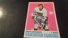 1970-71 Topps Hockey #121 Andre Boudrias - Vancouver Canucks - 1st Year - EX-MT