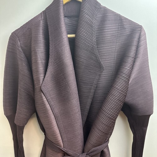 **LIKE**Issey Miyake Pleats Please/Plisse Fabric Long Abaya Modest Dress/coat - Picture 6 of 15