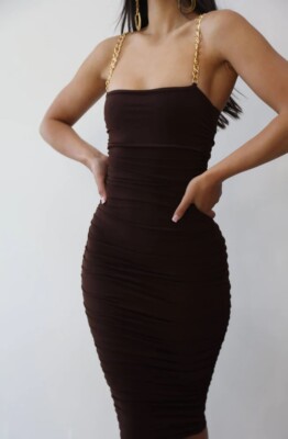 nookie brown dress Summer Solstice Maxi Dress Chocolate main image 0