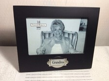 GRANDMA PHOTO FRAME New in gift box Holds Photo 4 inches by 6 inches WOOD-BLK
