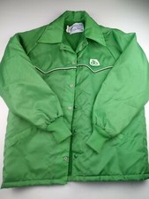 VTG 80 s Pioneer Seed Corn Agriculture Farm Feed Advertising Lined Jacket Size M