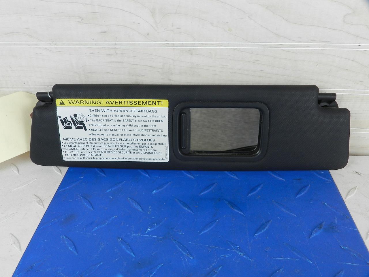 2017-2022 Audi R8 - OEM RH Passenger Sun Visor Assembly w/ Mirror Black