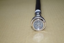 New Style Compass Solid Brass Head Handle Wooden Handmade Designer Walking Stick