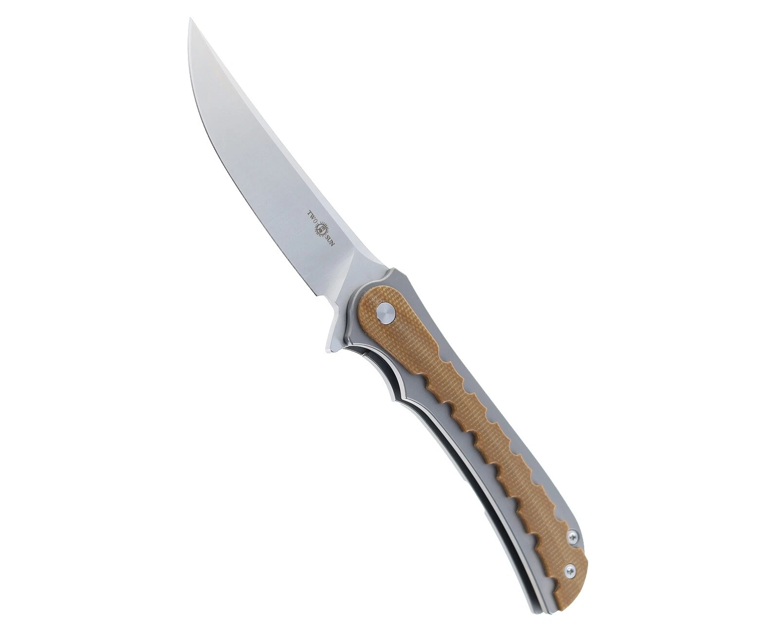Titanium Handle Brown Collectible Folding Knives