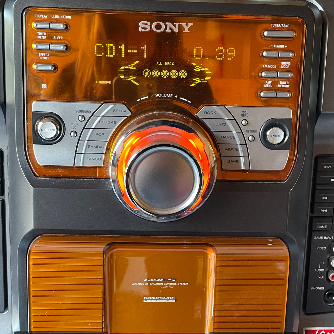 Sony LBT-ZX66i /HCD-ZX66i Stereo 5-Disc CD Player w/Speakers