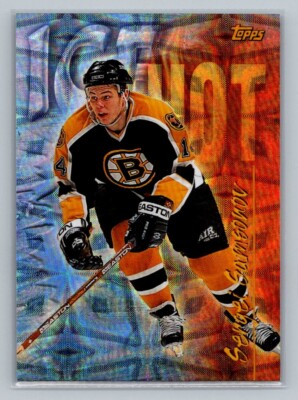 1998 Topps NHL Hockey Insert Seasons Bets Ice Hot SB8 Sergei Samsonov Bruins