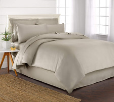 King Duvet Cover by , 3 Piece Set, Genuine 100 Organic Viscose Derived from Bam