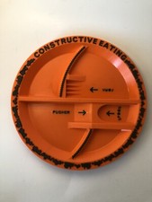 Constructive Eating Construction Zone Divided Child Plate No Utensils 