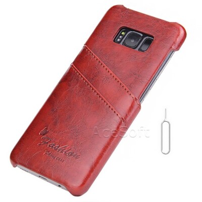 Durable Premium Real Leather like hard shell f Samsung Galaxy S8 G950U MetroPCS