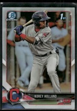 #BDC-89 Korey Holland 2018 Bowman Draft Chrome Refractors