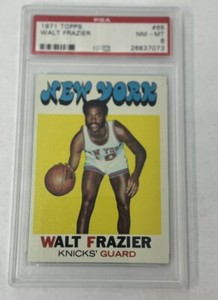 1971-72 Topps #65 Walt Frazier KNICKS PSA 8 NM-MT
