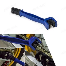 Motorcyle Chain Gear Cleaning Brush For DirtBike MX ATV Quad Bicycle Blue New