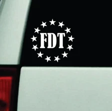 FDT Vinyl Decal Sticker | Anti Trump Political Car Bumper Window Sticker