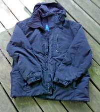 Polar Edge Men's XL Nylon Jacket / Coat ~ Black ` Thick Lining