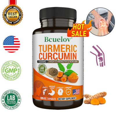 Curcumin Mit Ingwer Und Schwarzem Pfeffer   1500 Mg, 95 % Standardisiert