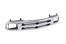 Fit Chevrolet S10 94-97 Blazer 95-97 Front Upper Grille Shell Chrome and Argent