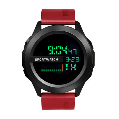 Teenagers Students Silicone Digital Sports Wrist Watch Alarm Date Multifunction