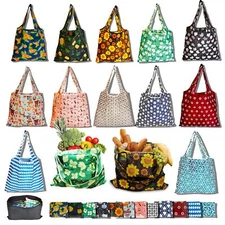 12 Pack Reusable Grocery Bag Foldable Shopping Bag Large Capacity Gift Tote Bag 