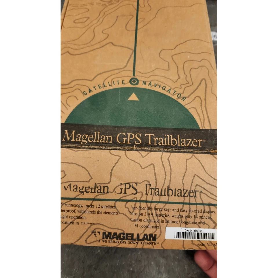 Navegador por satélite Magellan Trailblazer GPS 62001 de colección portátil senderismo sin probar Foto 3 de 4