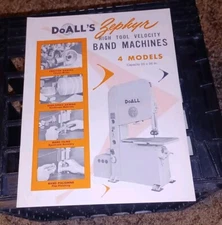 DO-ALL BAND MACHINES SAW ZEPHYR High Tool Velocity SALES CATALOG BOOKLET BOOK