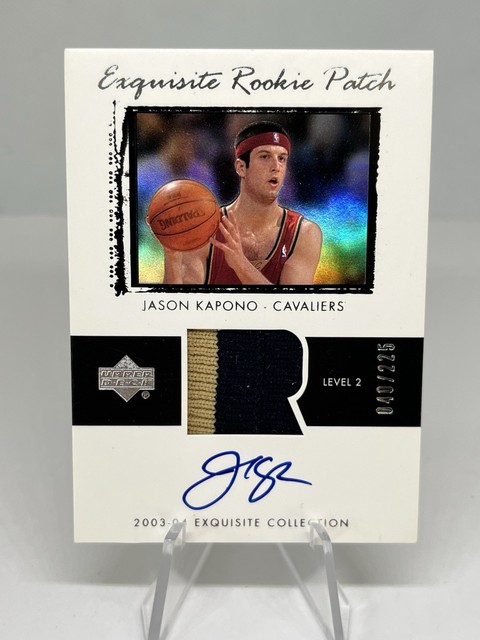 2003 Upper Deck Exquisite #47 Jason Kapono Rookie Patch Auto RPA /225 Cavaliers