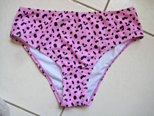 Pink Cheetah/ Leopard Print Bikini Bottom Full Cover Size M  NEW WITHOUT TAGS 