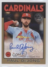 2021 Topps 1986 Topps Baseball Auto Gold 23/50 Paul DeJong #86A-PD Auto jc3
