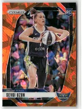 2024 Panini Prizm WNBA Sevgi Uzun Ice Orange Prizms Dallas Wings #92
