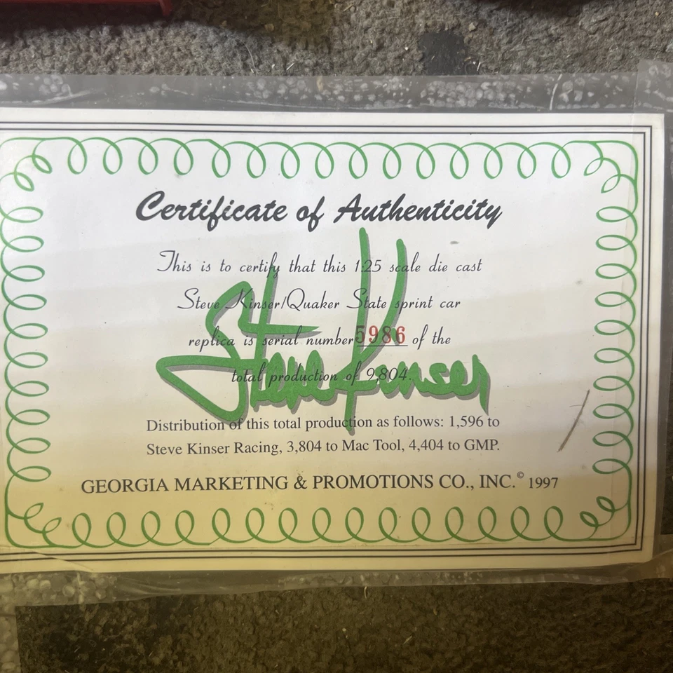 GMP 1:25 DieCast lot of 2 SPRINTCARs as is opened no box  - Image 2 of 3