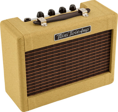 Fender Mini  57 Twin-Amp - tragbarer Gitarren-Übungsverstärker (Tweed)