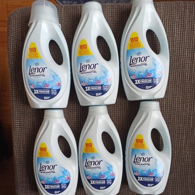 6 x Lenor Aprilfrisch Waschmittel Universal + 1 Dosierkappen 5,4L 120WL
