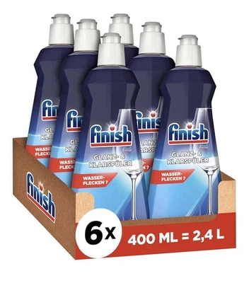 Finish Klarspüler 6 x 400 ml Glanz-Klarspüler gegen Wasserflecken - Bild 1 von 2