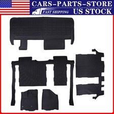 Tpe Floor Mats Trunk Cargo Liners Fits 2013-2020 Toyota Sienna 8 Seats Black Tpe Floor Mats Trunk Cargo Liners Fits 2013-2020 Toyota Sienna 8 Seats Black