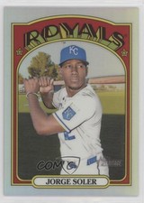 2021 Topps Heritage Chrome Refractor 434/572 Jorge Soler #165 2r9