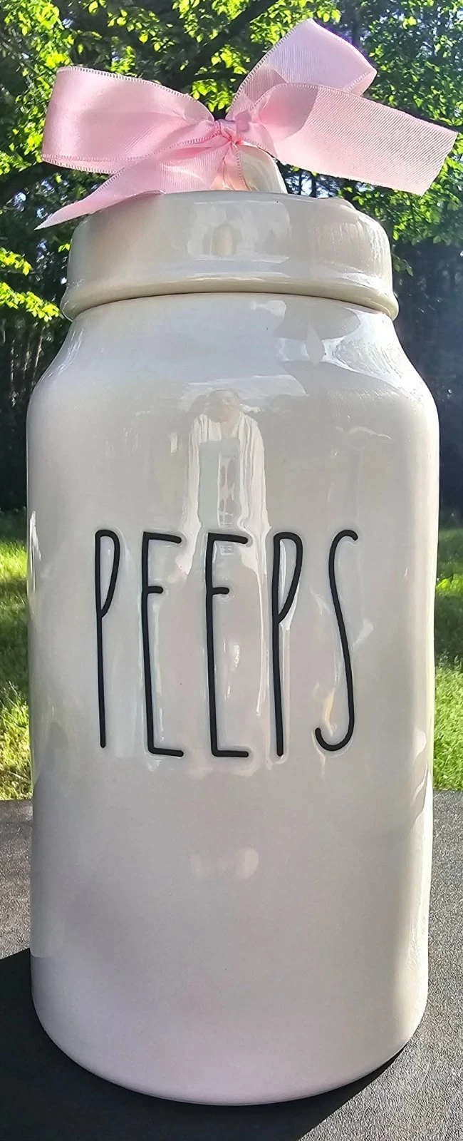 New Rae Dunn 9" "Peeps" Ceramic Canister / Jar